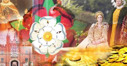 Tudor rose, Tudor courtiers, Hampton court palace, Henry VIII